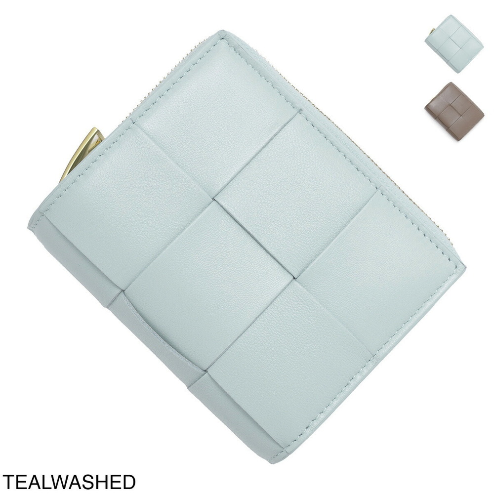 Bottega Veneta Cassette Compact Zip Around Wallet Coin